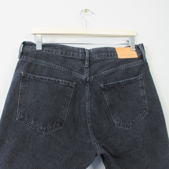 Citizens of Humanity Emery Crop Jeans Women 28 Black 100% Cotton Distressed 612 - Picture 9 of 16